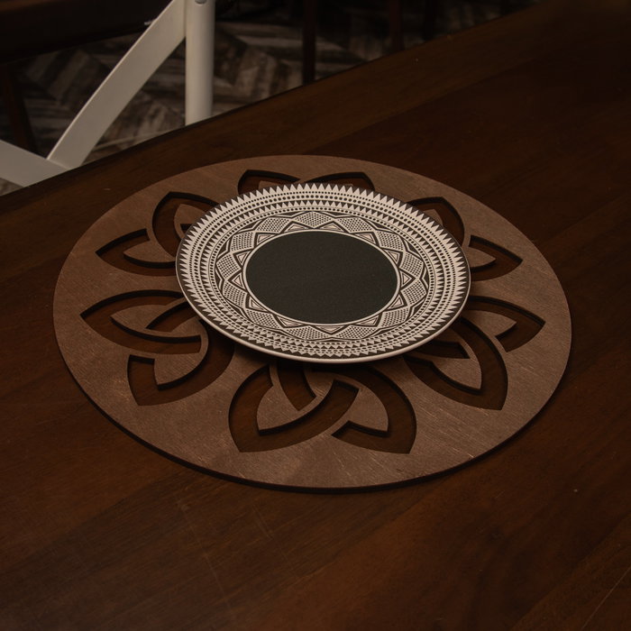 Hermia Lugh - Wenge Juego de Salvamanteles de Madera (4 piezas)